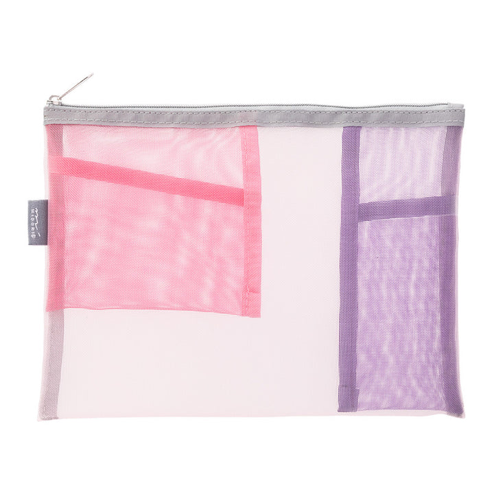 Midori Federmäppchen Pen &amp; Tool Pouch – Mesh Pink bei Nauli and Stories