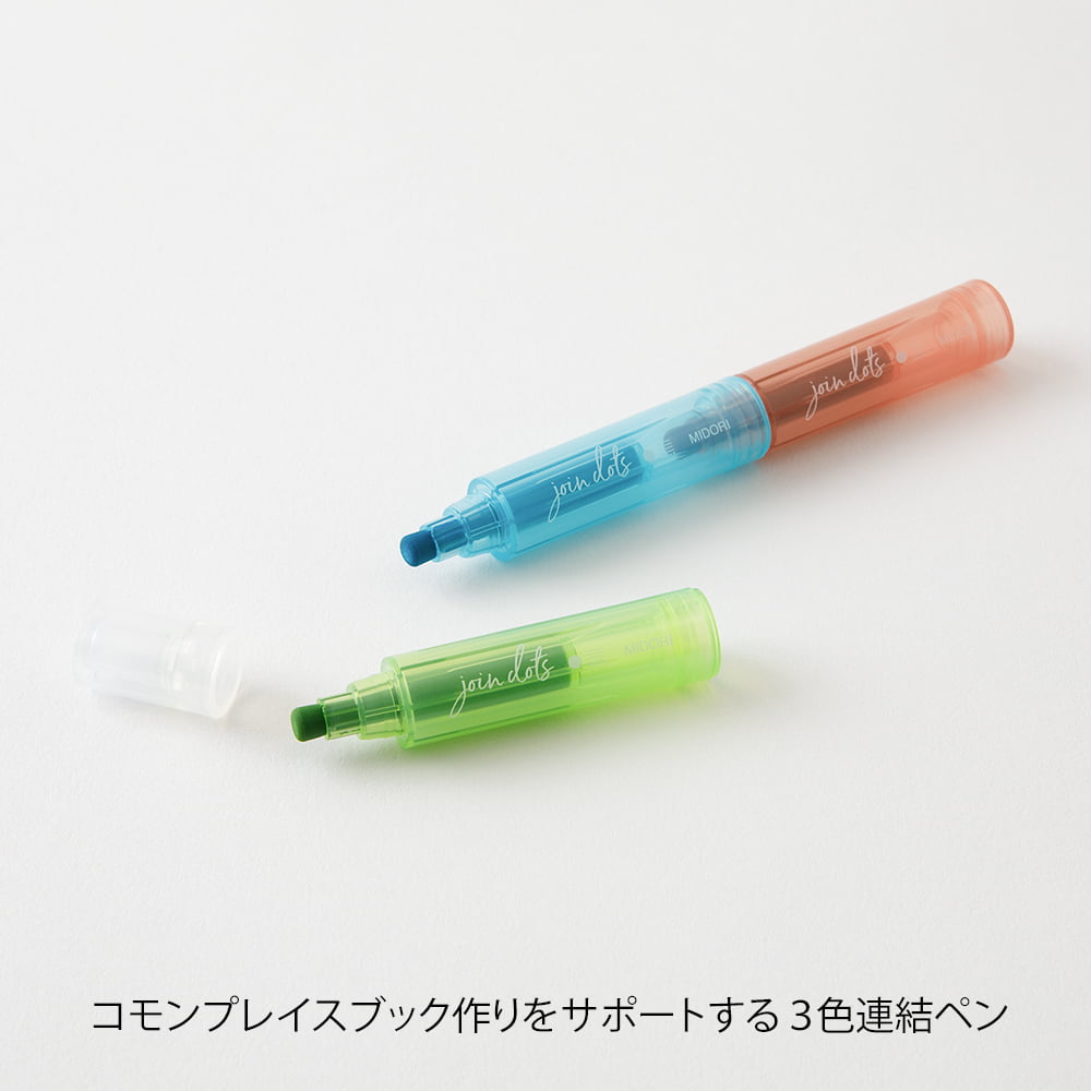 Midori Filzstifte Connecting Pen Join Dots Bright - Textmarker bei Nauli and Stories