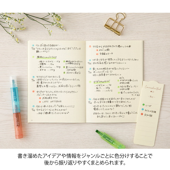 Midori Filzstifte Connecting Pen Join Dots Bright - Textmarker bei Nauli and Stories