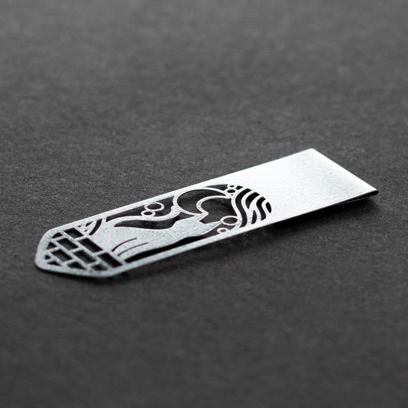 Midori Lesezeichen Clip Bookmarker - Lesezeichen - Mond - Katze bei Nauli and Stories