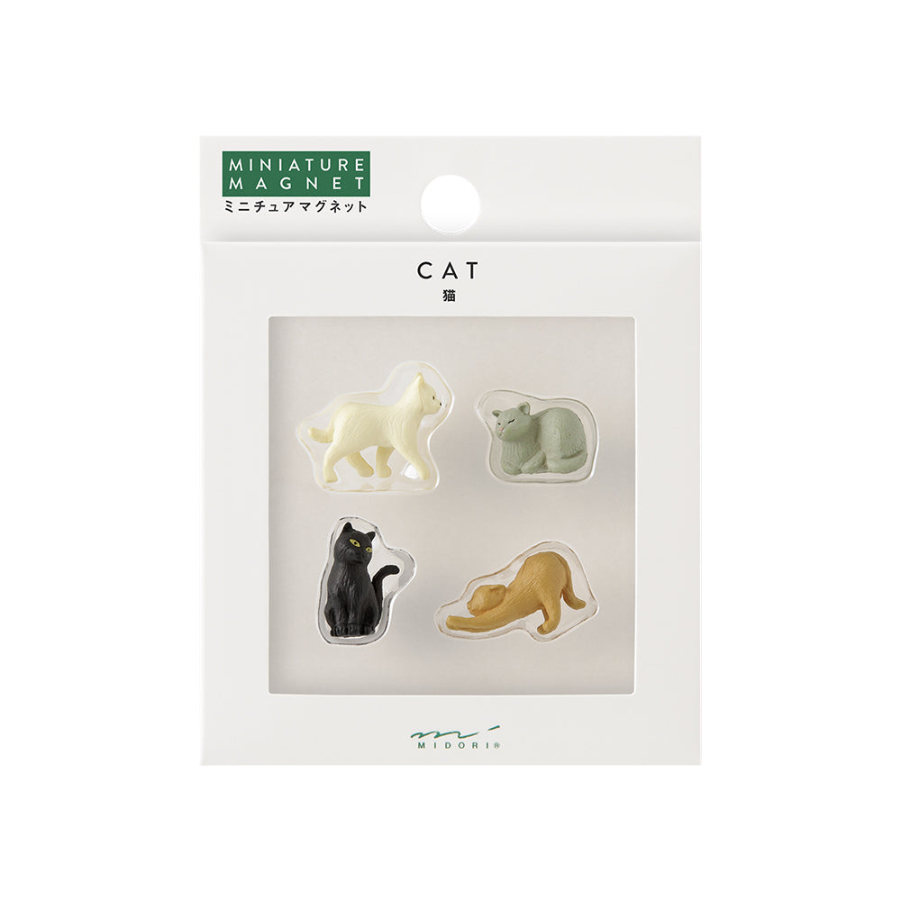 Midori Magnet Mini Magnete 4er- Set Katzen bei Nauli and Stories