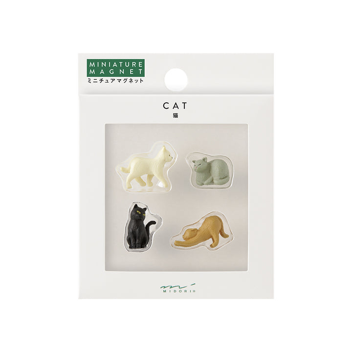 Midori Magnet Mini Magnete 4er- Set Katzen bei Nauli and Stories
