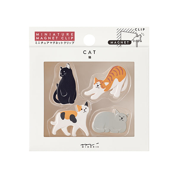 Midori Magnet Miniature Magnet Clip Cat bei Nauli and Stories