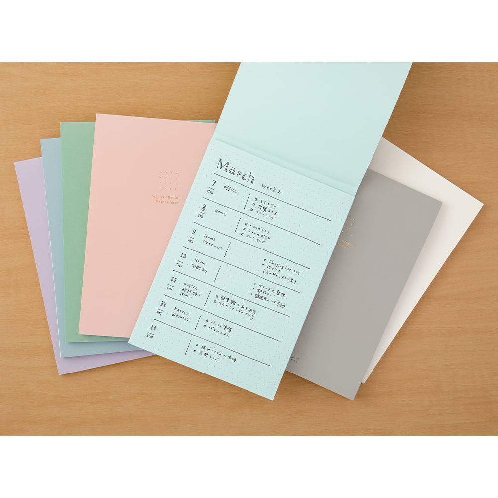 Midori Notizblock Paper Pad DIN A5 | Color Dot Grid Grey bei Nauli and Stories