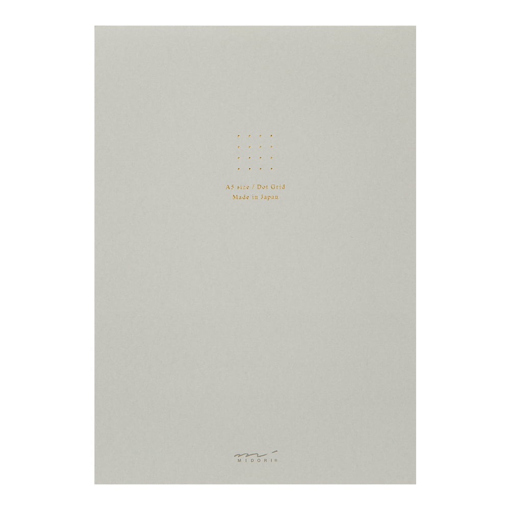Midori Notizblock Paper Pad DIN A5 | Color Dot Grid Grey bei Nauli and Stories