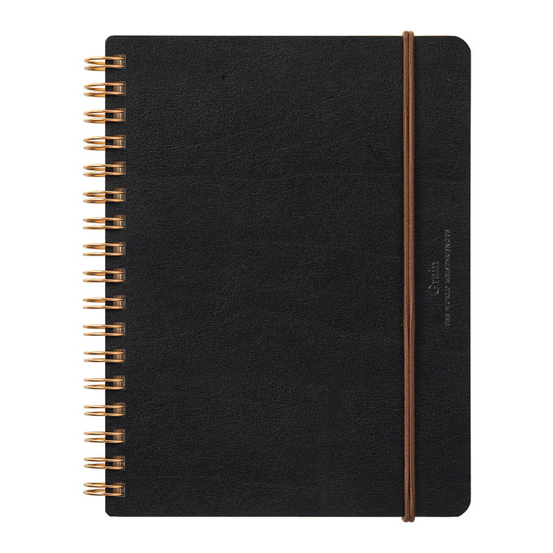Midori Notizbuch Midori WM Ring Notebook Grain B6 Black bei Nauli and Stories