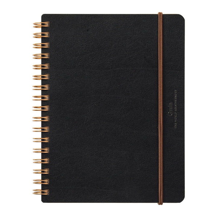 Midori Notizbuch Midori WM Ring Notebook Grain B6 Black bei Nauli and Stories
