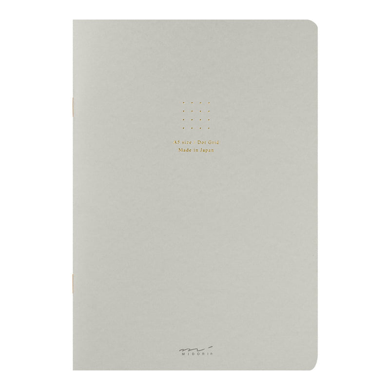 Midori Notizhefte Notizheft DIN A 5 | Color Dot Grid Gray bei Nauli and Stories