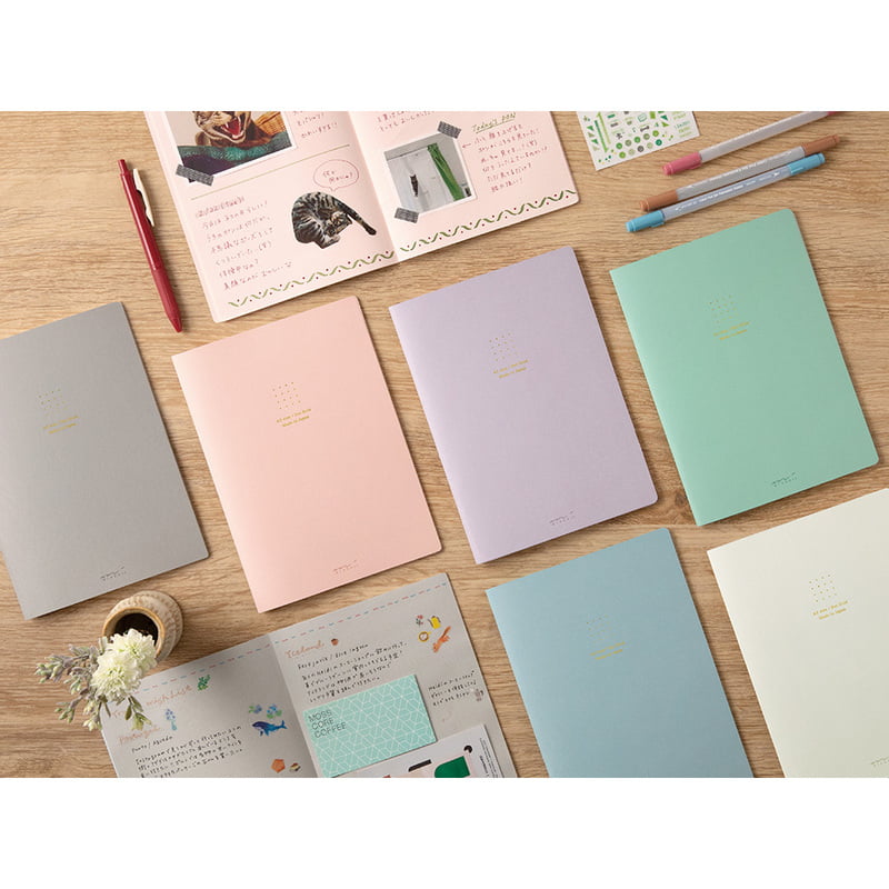 Midori Notizhefte Notizheft DIN A 5 | Color Dot Grid Gray bei Nauli and Stories