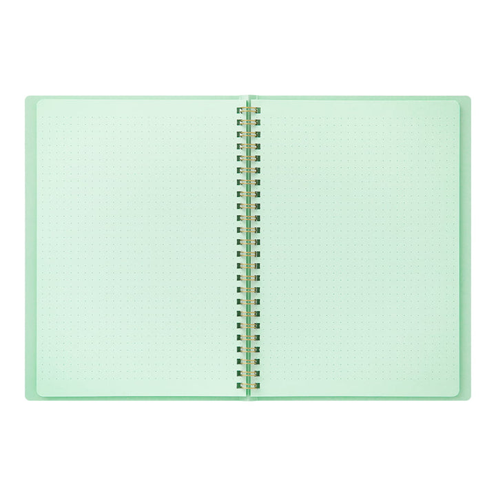 Midori Notizhefte Ring Notebook DIN A5 | Color Dot Grid Green bei Nauli and Stories