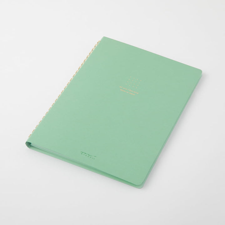 Midori Notizhefte Ring Notebook DIN A5 | Color Dot Grid Green bei Nauli and Stories