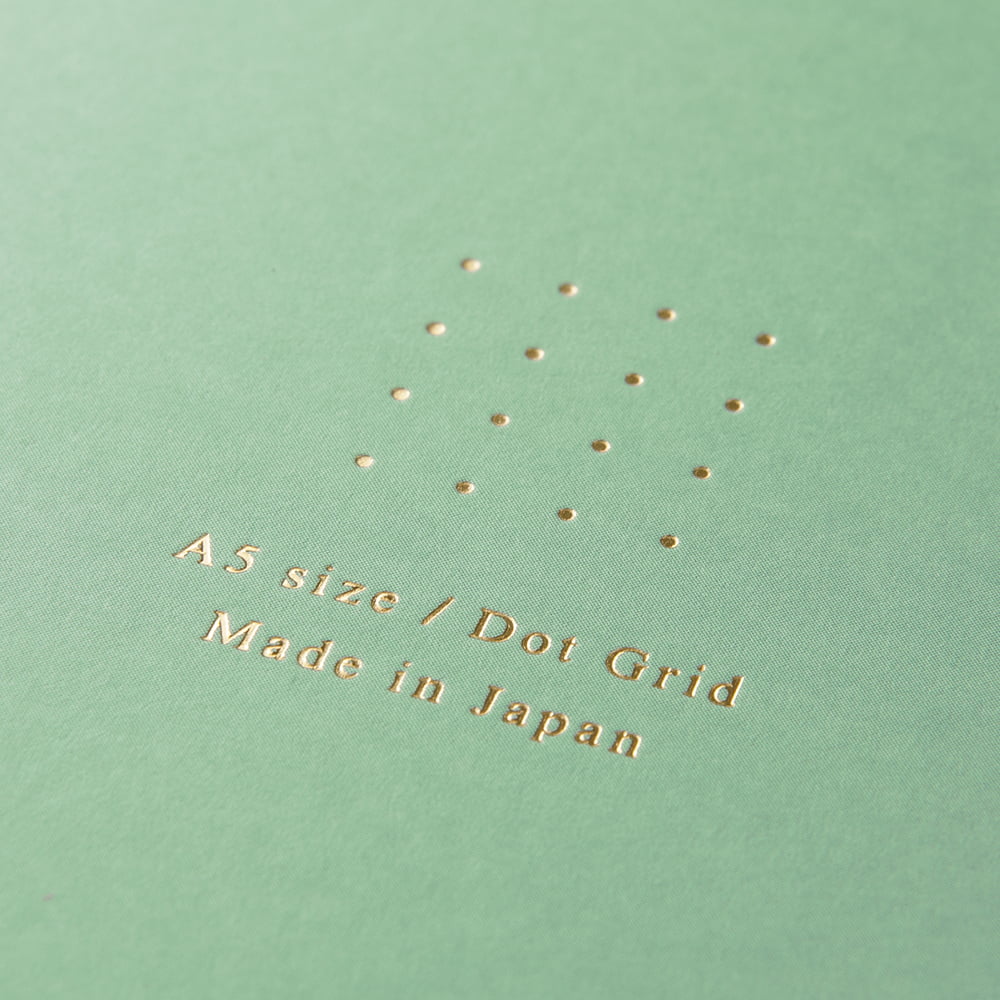 Midori Notizhefte Ring Notebook DIN A5 | Color Dot Grid Green bei Nauli and Stories