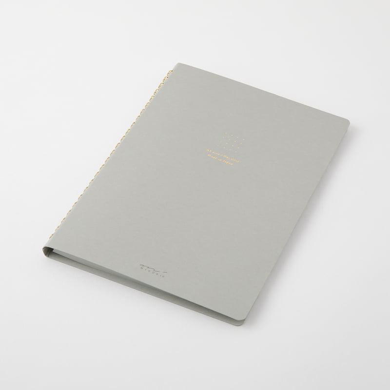 Midori Notizhefte Ring Notebook DIN A5 | Color Dot Grid Grey bei Nauli and Stories