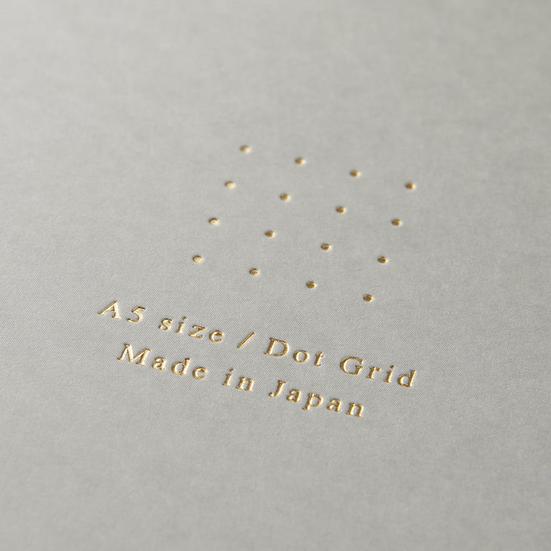 Midori Notizhefte Ring Notebook DIN A5 | Color Dot Grid Grey bei Nauli and Stories