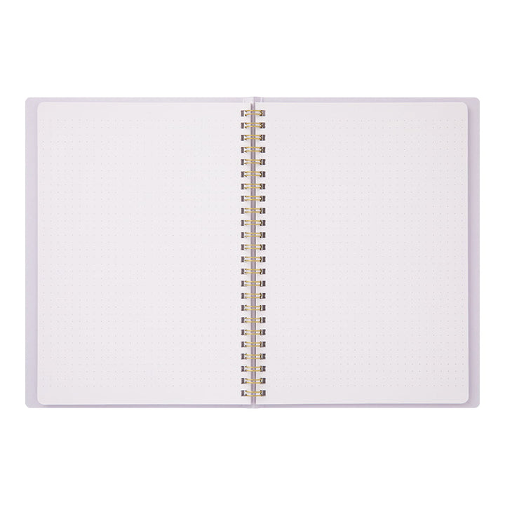 Midori Notizhefte Ring Notebook DIN A5 | Color Dot Grid Purple bei Nauli and Stories