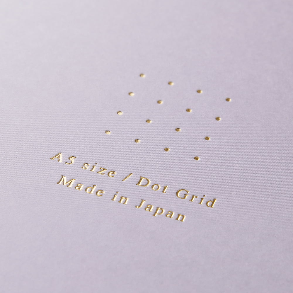 Midori Notizhefte Ring Notebook DIN A5 | Color Dot Grid Purple bei Nauli and Stories