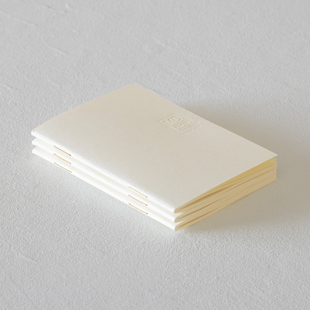 Midori Notizhefte Notizheft DIN A7 | MD Notebook Light Lined (liniert) – 3er Pack bei Nauli and Stories