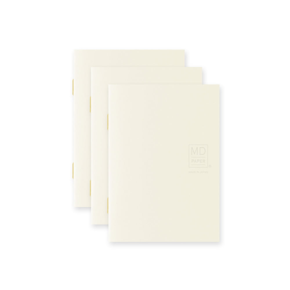 Midori Notizhefte Notizheft DIN A7 | MD Notebook Light Lined (liniert) – 3er Pack bei Nauli and Stories