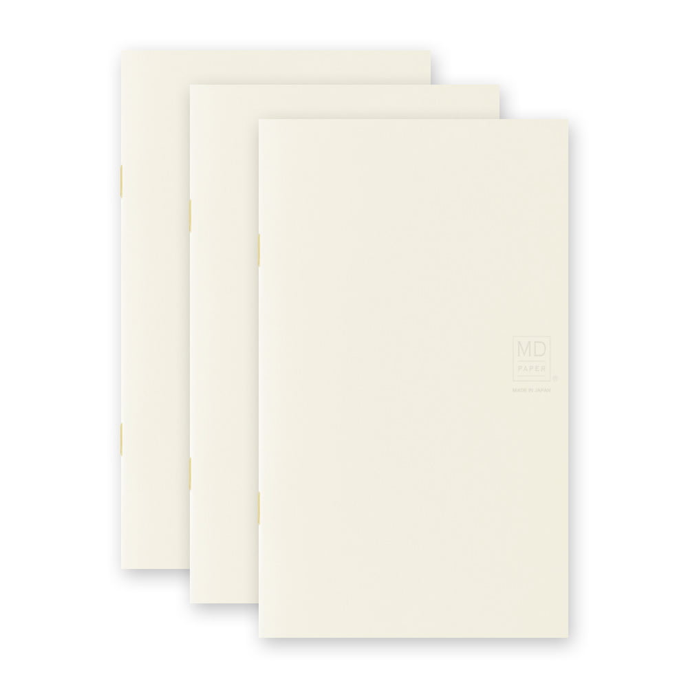 Midori Notizhefte Notizheft DIN B6 Slim | MD Notebook Light grid (kariert) – 3er Pack bei Nauli and Stories