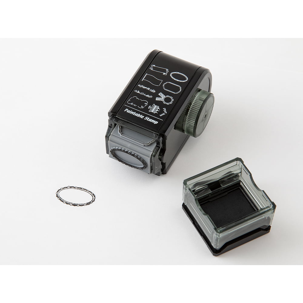 Midori Pre-Inked Stempel Drehstempel Dial Decoration | Paintable Rotating Stamp Schmuckrahmen bei Nauli and Stories