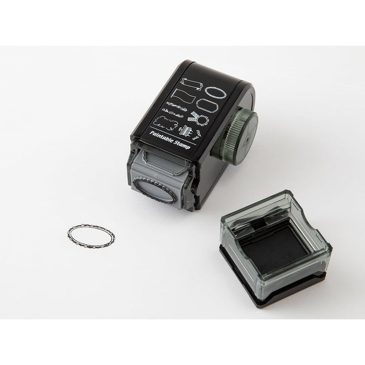 Midori Pre-Inked Stempel Drehstempel Dial Decoration | Paintable Rotating Stamp Schmuckrahmen bei Nauli and Stories