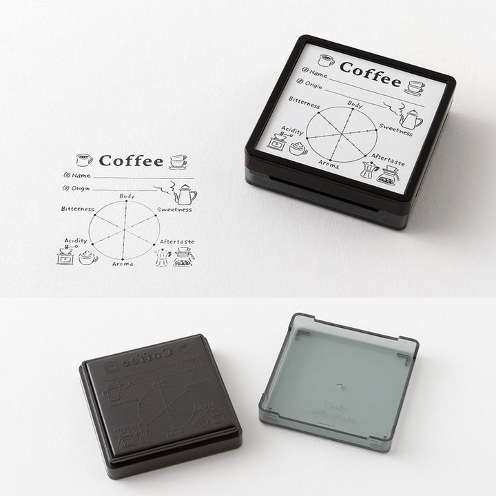 Midori Pre-Inked Stempel Paintable Stamp Pre-inked - Coffee bei Nauli and Stories