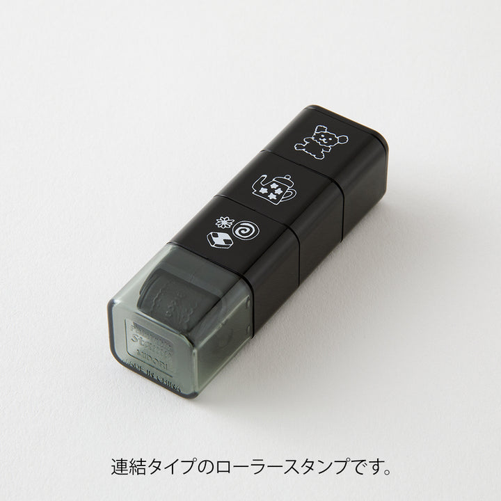 Midori Pre-Inked Stempel Paintable Stamp Roller Motif bei Nauli and Stories