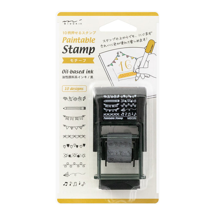 Midori Pre-Inked Stempel Paintable Rotating Stamp Motif bei Nauli and Stories
