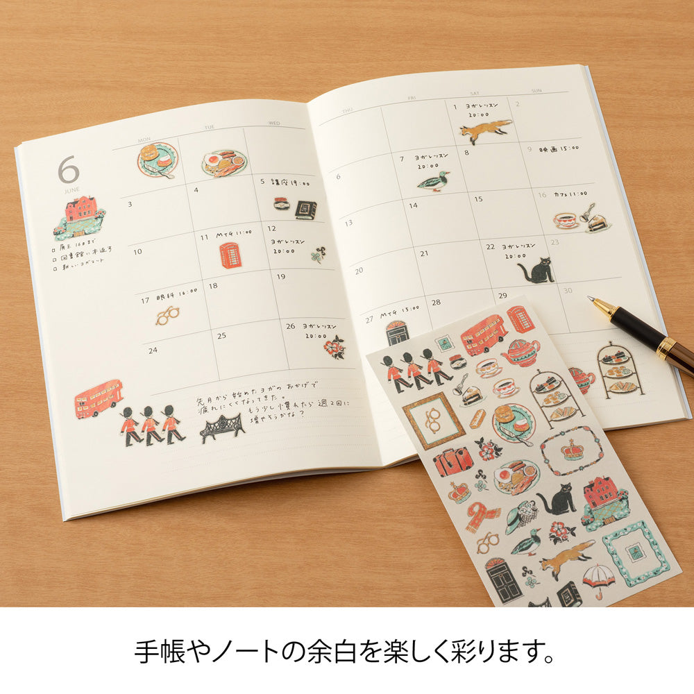 Midori Sticker Sticker British Motifs bei Nauli and Stories