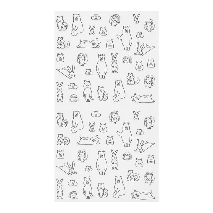 Midori Sticker Sticker Chat Forest Animals bei Nauli and Stories