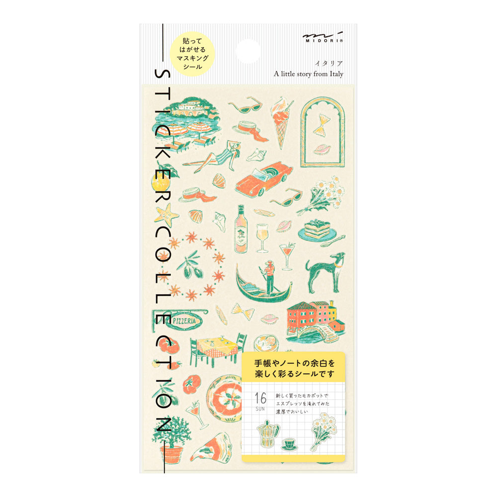 Midori Sticker Sticker Italian Motifs bei Nauli and Stories