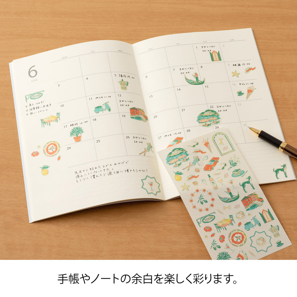 Midori Sticker Sticker Italian Motifs bei Nauli and Stories