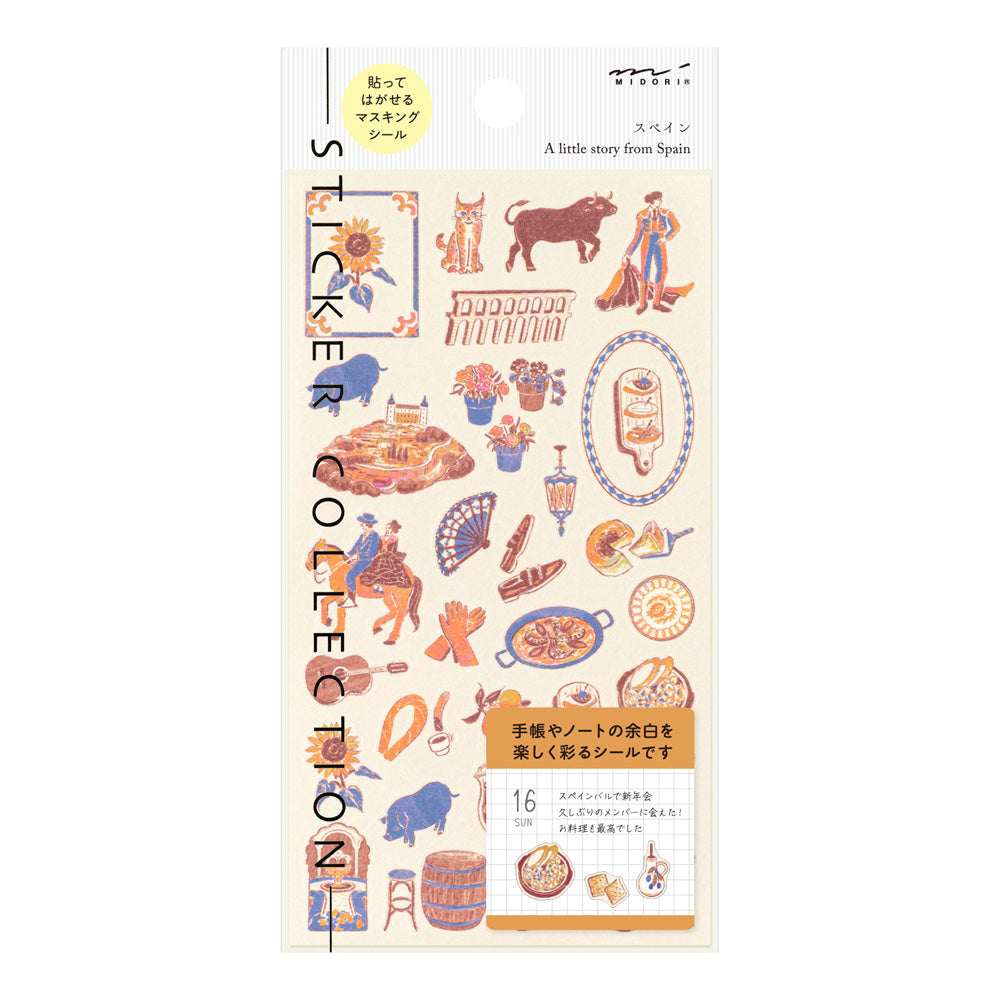 Midori Sticker Sticker Spanish Motifs bei Nauli and Stories