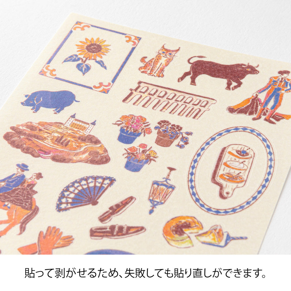 Midori Sticker Sticker Spanish Motifs bei Nauli and Stories