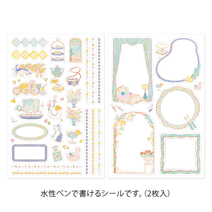 Midori Sticker Yuru Log Sticker 2 Blatt Travel &amp; Hotel bei Nauli and Stories