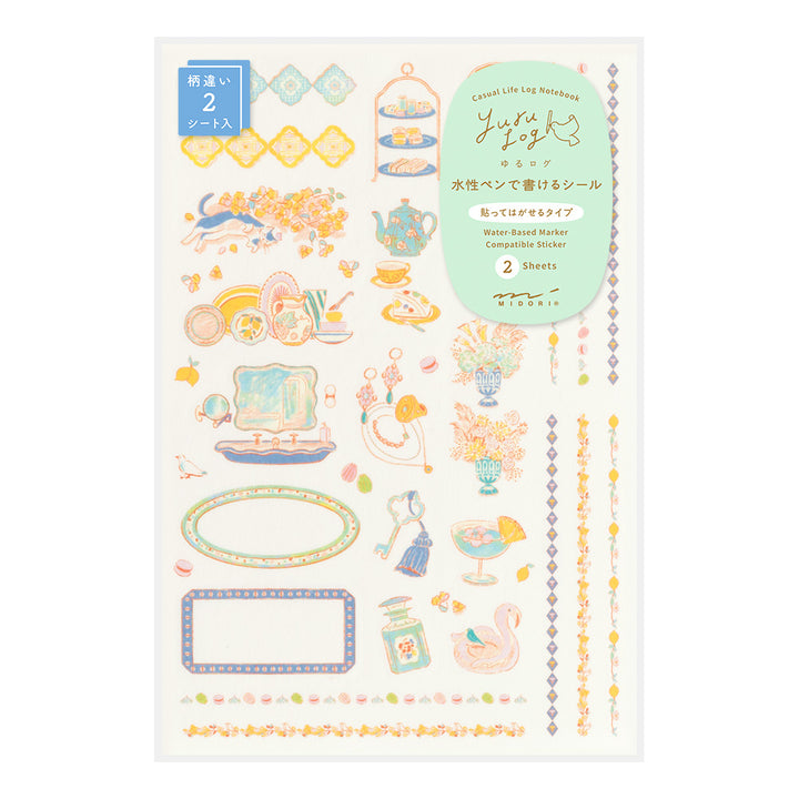 Midori Sticker Yuru Log Sticker 2 Blatt Travel &amp; Hotel bei Nauli and Stories