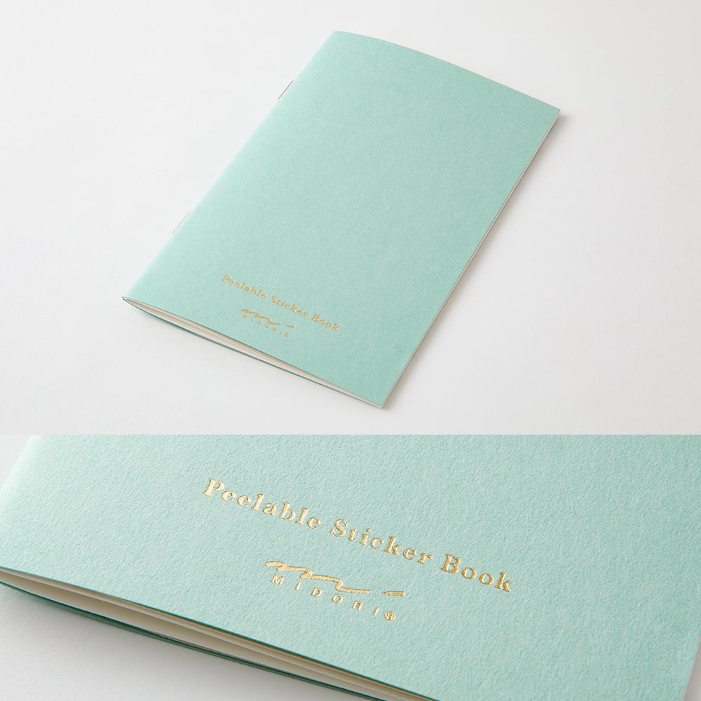 Midori Stickerbuch Sticker Book with Pocket Light blau bei Nauli and Stories