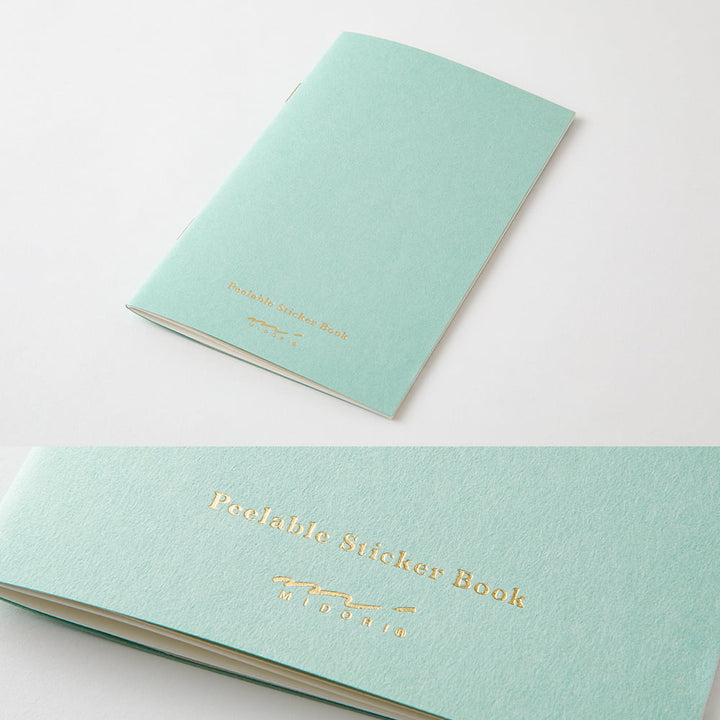 Midori Stickerbuch Sticker Book with Pocket Light blau bei Nauli and Stories