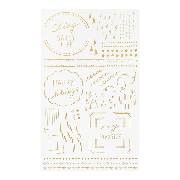 Midori Transfer Sticker Transfer Sticker Foil Geometric Pattern bei Nauli and Stories