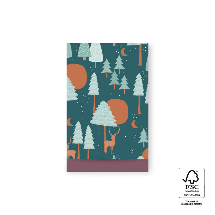 Geschenkverpackung Geschenktüten Geschenktüten Flachbeutel - Weihnachtswald II bei Nauli and Stories