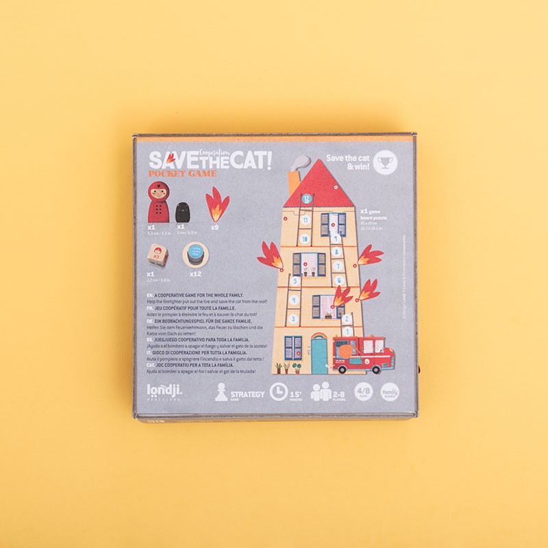 Londji Brettspiel Save the Cat! - Kooperationsspiel - Pocket bei Nauli and Stories