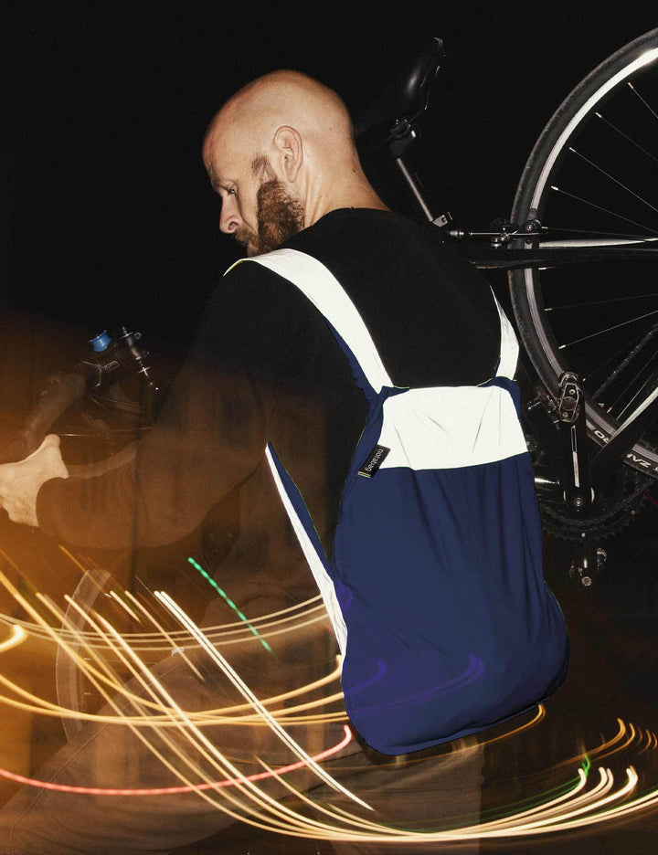 Notabag Rucksack Bag &amp; Backpack – Reflective Navy Blue bei Nauli and Stories