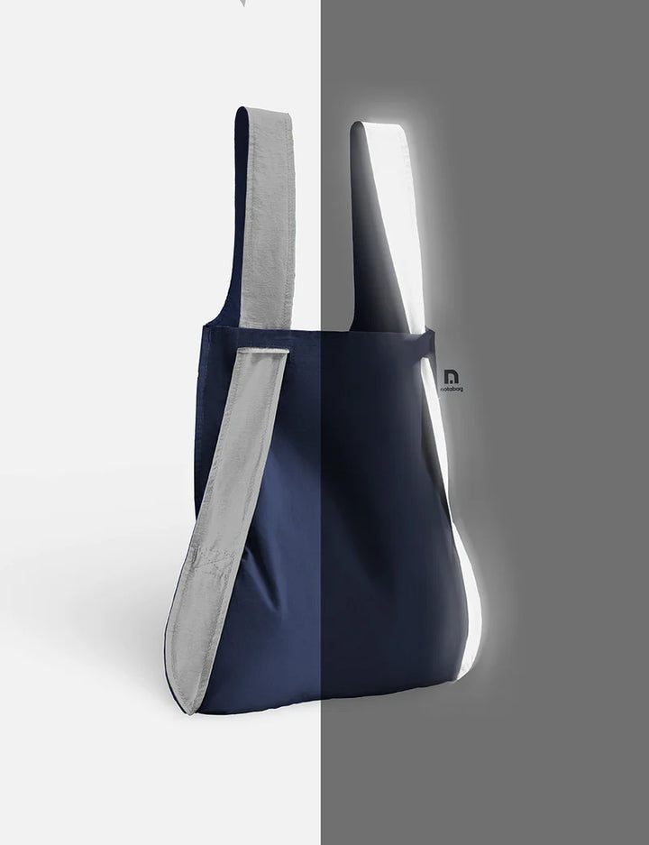 Notabag Rucksack Bag &amp; Backpack – Reflective Navy Blue bei Nauli and Stories