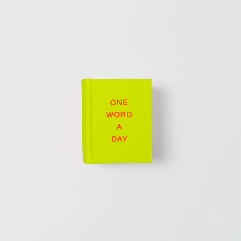 Paperlux Tagebuch Minibuch One Word a Day – Neon Yellow bei Nauli and Stories