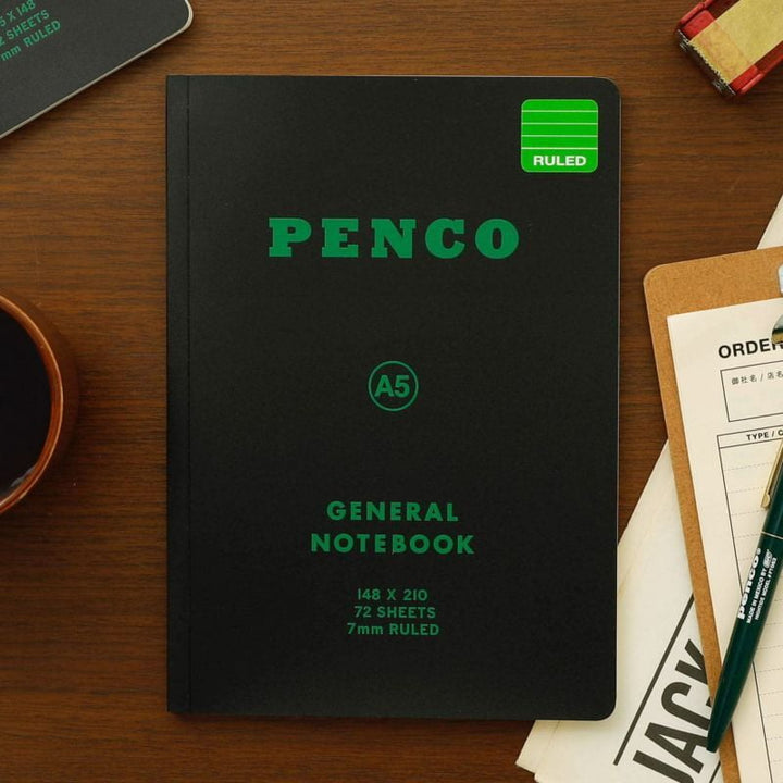 Penco Notizbuch A5 Soft PP Notebook A5 Black - schwarz - ruled | liniertes Notizbuch bei Nauli and Stories