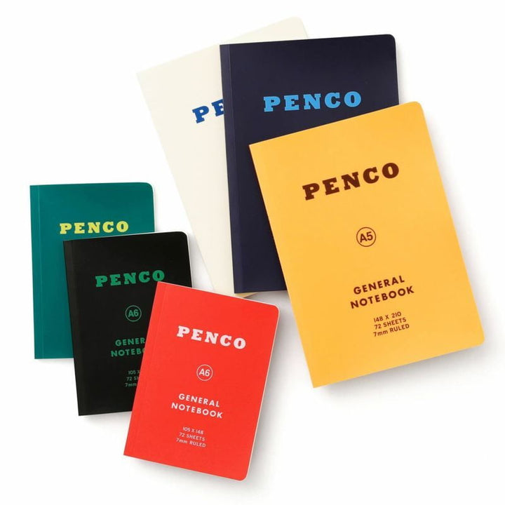 Penco Notizbuch A5 Soft PP Notebook A5 Black - weiß - ruled | liniertes Notizbuch bei Nauli and Stories