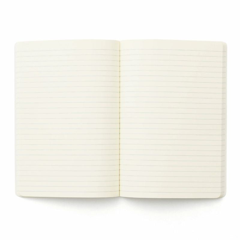 Penco Notizbuch A5 Soft PP Notebook A5 Black - weiß - ruled | liniertes Notizbuch bei Nauli and Stories