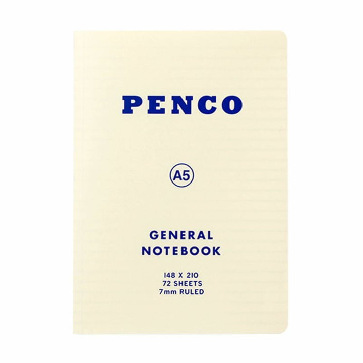 Penco Notizbuch A5 Soft PP Notebook A5 Black - weiß - ruled | liniertes Notizbuch bei Nauli and Stories
