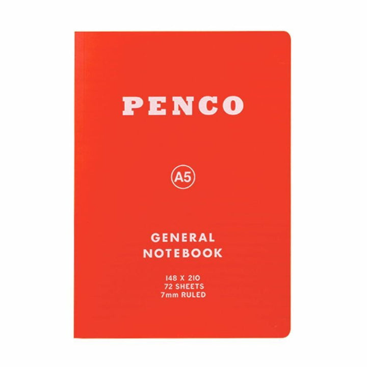 Penco Notizbuch A5 Soft PP Notebook A5 Red - rot - ruled | liniertes Notizbuch bei Nauli and Stories