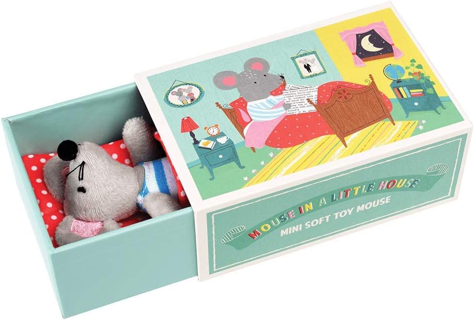 Rex London Spielzeug Kleine Stoffmaus in der Schachtel bei Nauli and Stories